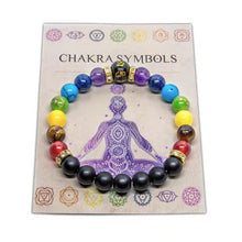 Load image into Gallery viewer, 7 chakras, yoga bracelets【8mm】
