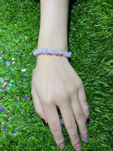 Load image into Gallery viewer, Pink crystal crushed stone bracelet