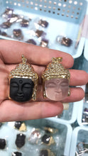 Load image into Gallery viewer, Crystal buddha head pendant