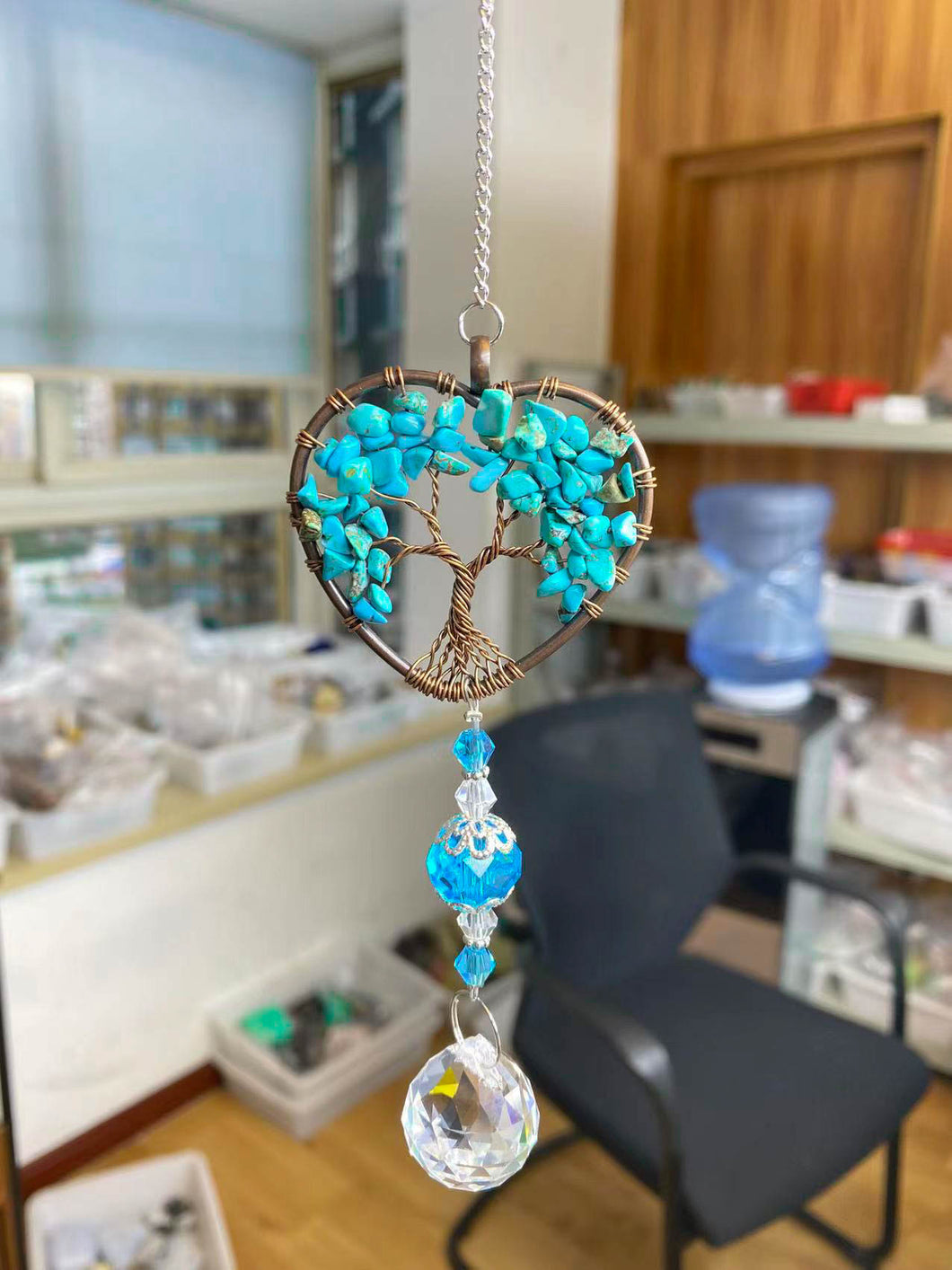 Crystal tree of Life pendant ornament