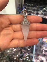 Load image into Gallery viewer, Round bead single pointed pendulum