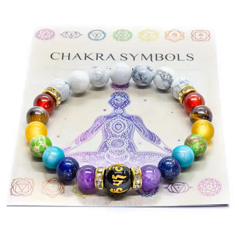 7 chakras, yoga bracelets【8mm】