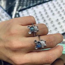 Load image into Gallery viewer, Natural energy Crystal Grey Moonlight Ring