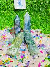 Load image into Gallery viewer, Moss agate point