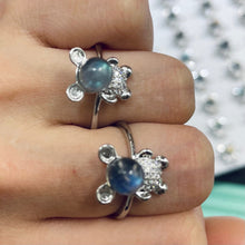 Load image into Gallery viewer, Natural energy Crystal Grey Moonlight Ring