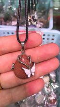 Load image into Gallery viewer, Butterfly crystal pendant
