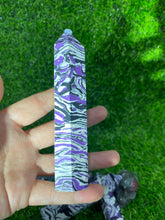 Load image into Gallery viewer, Purple zebra tower