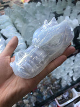 Load image into Gallery viewer, Angel aura selenite dragon head