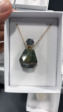 Load image into Gallery viewer, Crystal perfume bottle pendant