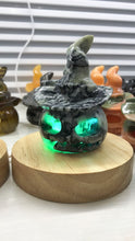 Load image into Gallery viewer, Christmas crystal hollow pumpkin hat table lamp