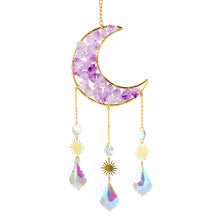Load image into Gallery viewer, Amethyst Moon Dream Catcher
