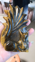 Load image into Gallery viewer, Tiger’s eye stone nine tailed fox