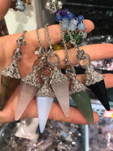 Load image into Gallery viewer, Round bead single pointed pendulum