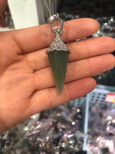 Load image into Gallery viewer, Round bead single pointed pendulum