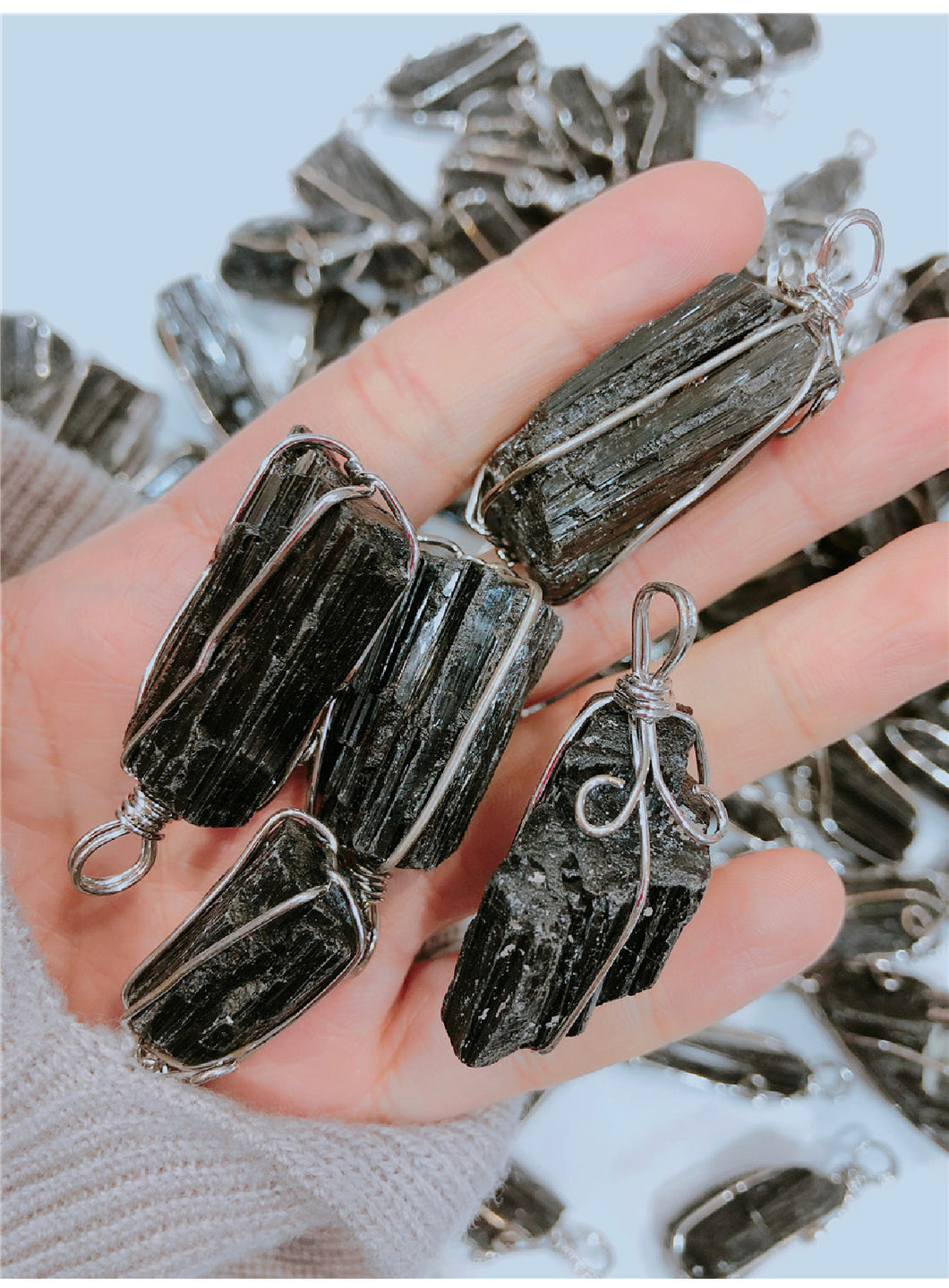 Hand-made, crystal stone pendant
