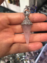 Load image into Gallery viewer, Round bead single pointed pendulum