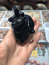 Load image into Gallery viewer, Rainbow obsidian human heart