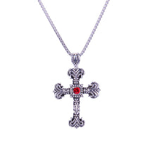 Load image into Gallery viewer, Alloy crystal crucifix
