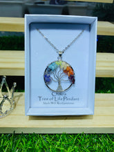 Load image into Gallery viewer, Natural energy Crystal tree of life good luck Pendant
