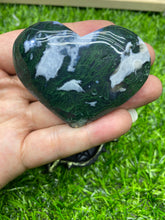 Load image into Gallery viewer, Moss agate heart
