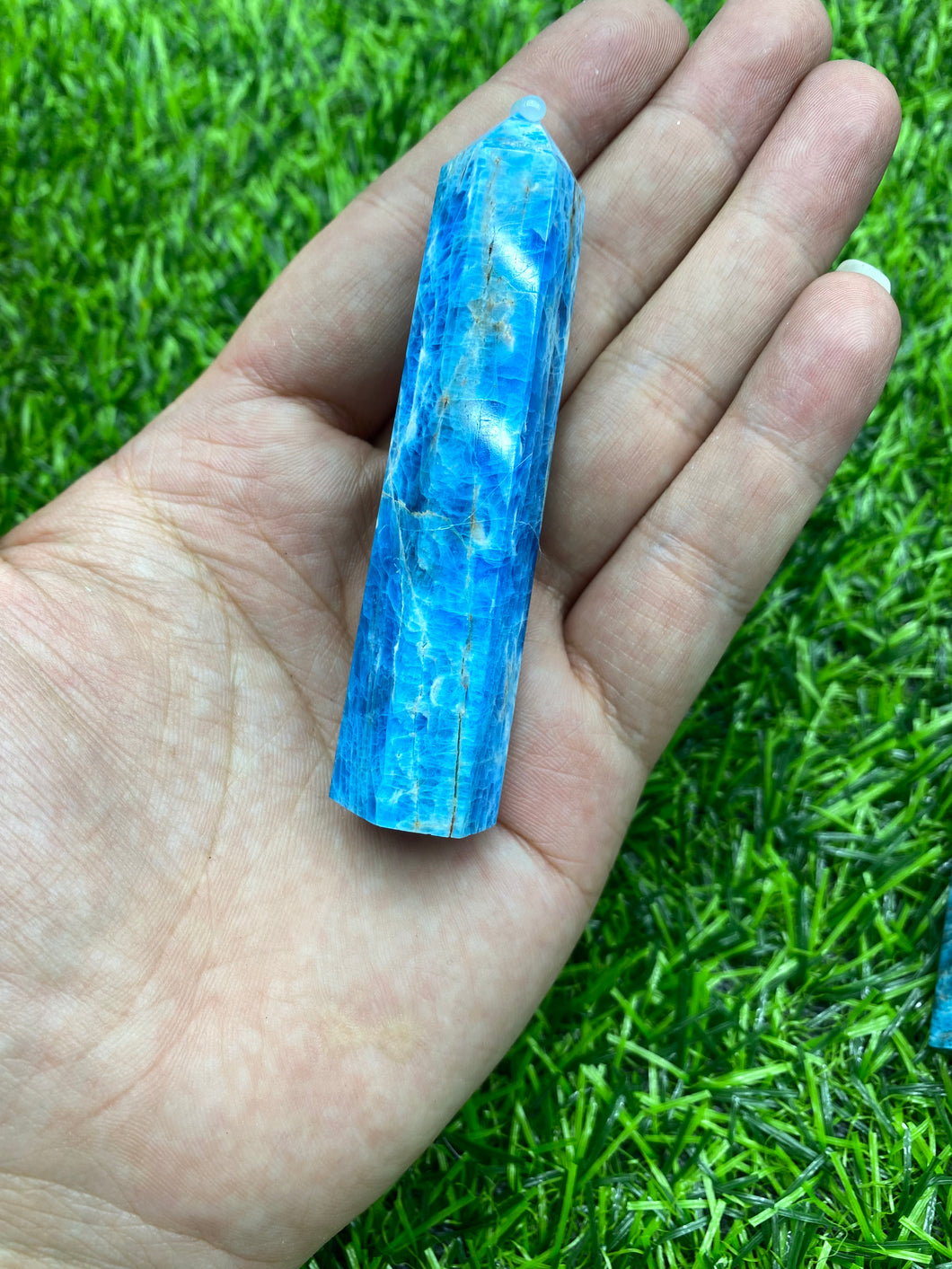 Blue Apatite Point