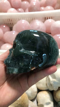 Load image into Gallery viewer, Moss agate skull
