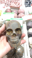 Load image into Gallery viewer, Bamboo leaf stone skull
