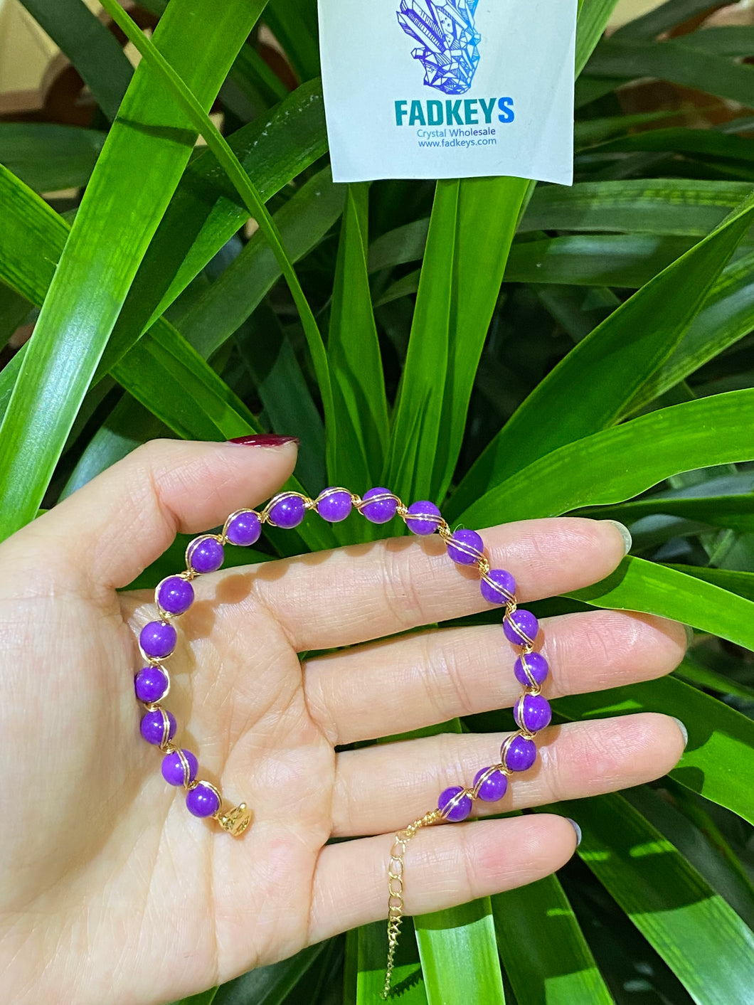 Purple Mica Bracelet