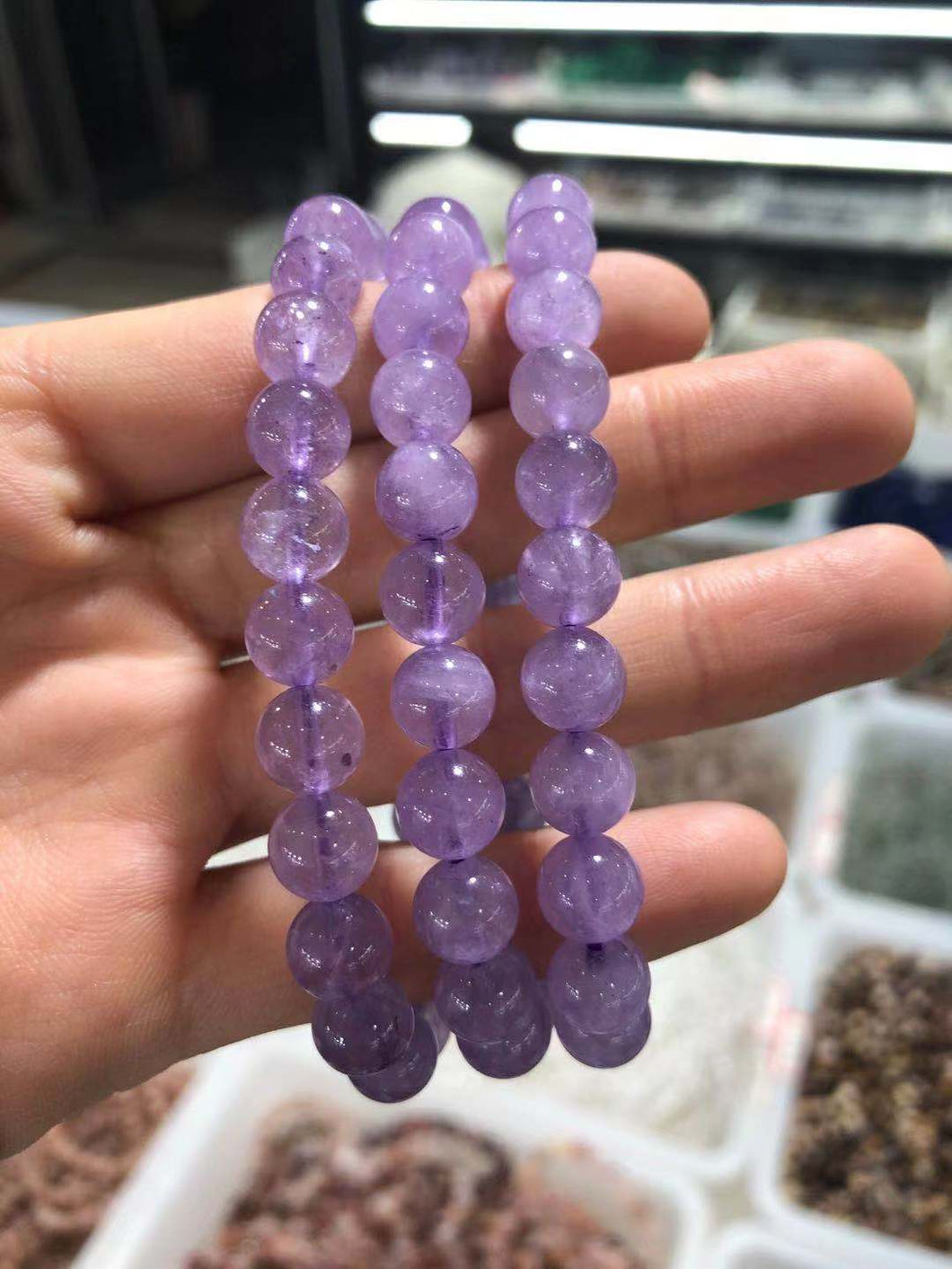 Lavender amethyst bracelet