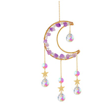 Load image into Gallery viewer, Amethyst Moon Dream Catcher
