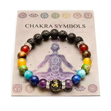 Load image into Gallery viewer, 7 chakras, yoga bracelets【8mm】
