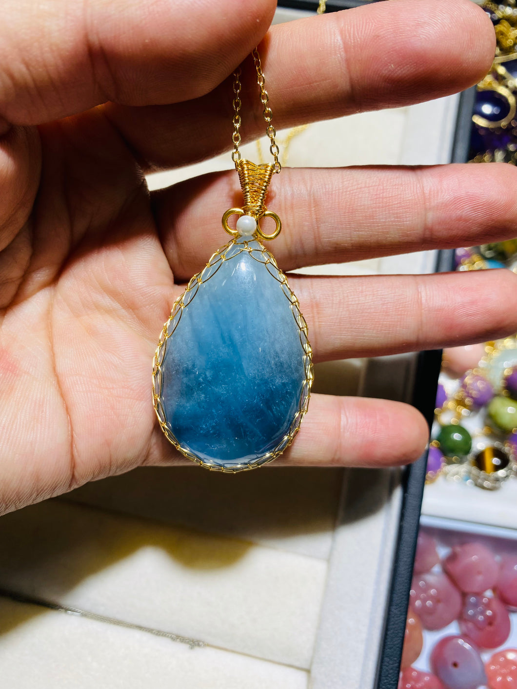 Aquamarine Handmade pendants